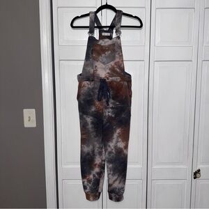Eesome Tie-Dye Jumpsuit in Black and Brown